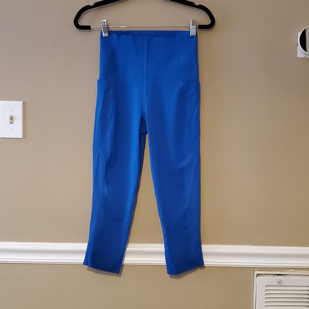Sweaty Betty Power Crop Legging In Blue Size 4-6 NWT'S - Picture 3 of 11